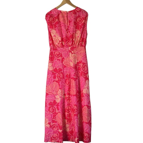 New! Gingham & Heels Jaidon Midi Dress - Pink Hibiscus Size AU 10 (Size US 6) - Picture 7 of 15